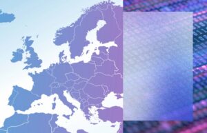 Map of Europe next to a keyboard