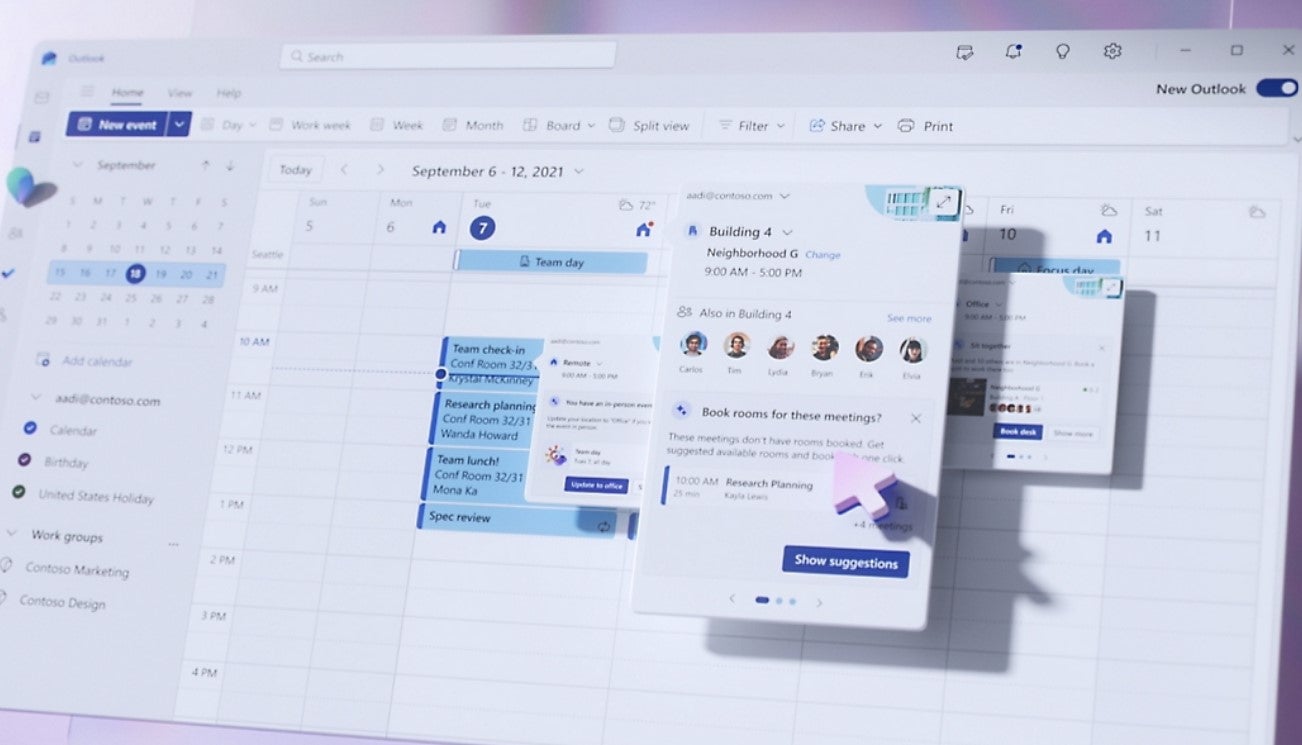 Microsoft reannounces its Places workscheduling app Directions on