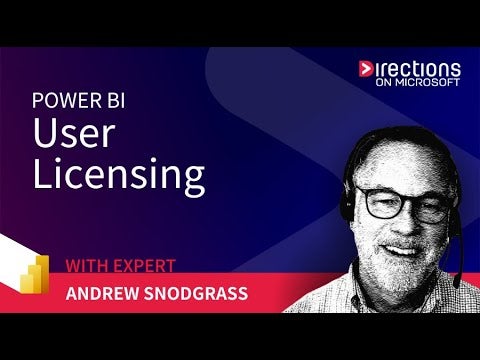 Power BI User Licensing video cover