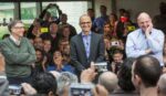 Microsoft's 3 CEOs at the event where Nadella was named CEO in 2014