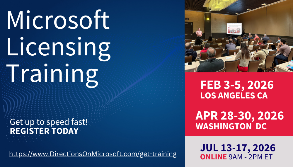 Microsoft Licensing Training events
