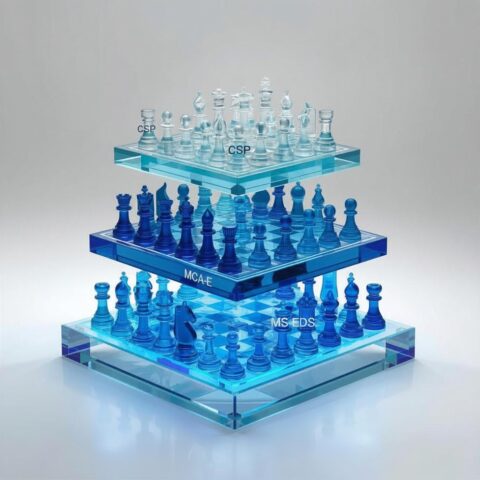 blue 3D multilevel chess game