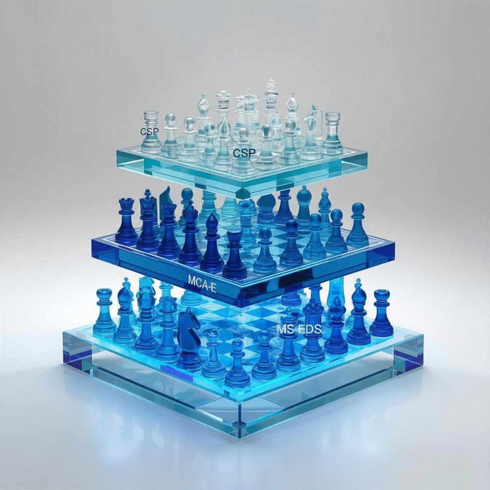 blue 3D multilevel chess game