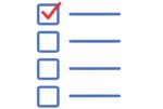 a checklist with four items and the top box is checked