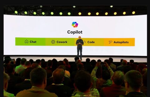 CEO Nadella on Build stage talking about the coming Copilot super app