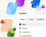 Image of the tabbed screen of the newest iteration of the Copilot app